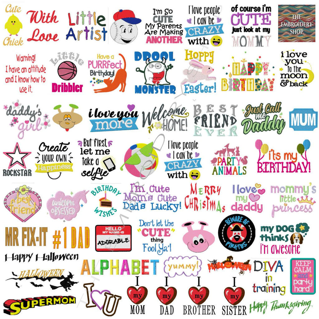 900,000+ Embroidery Designs: PES Files for Brother & Baby Lock (Instant Download)