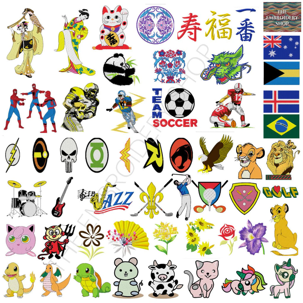 900,000+ Embroidery Designs: PES Files for Brother & Baby Lock (Instant Download)