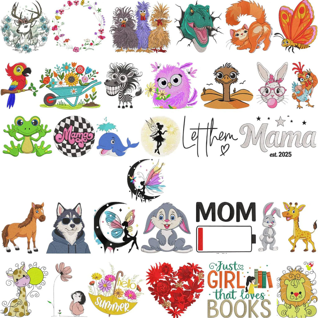 900,000+ Embroidery Designs: PES Files for Brother & Baby Lock (Instant Download)