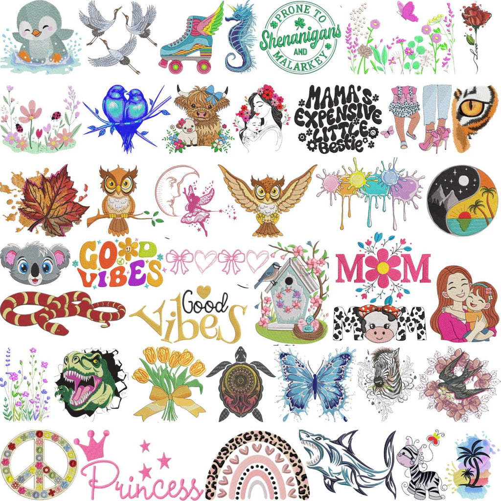 900,000+ Embroidery Designs: PES Files for Brother & Baby Lock (Instant Download)